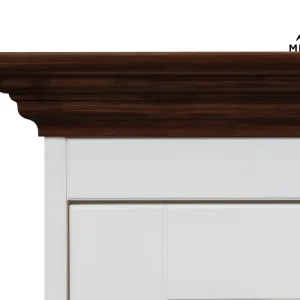 Komoda biały orzech 5 szuflad Belluno Elegante Rabat