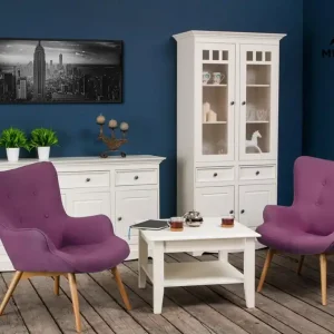 Ława sosnowa mała biała Belluno Elegante Ograniczona ilość