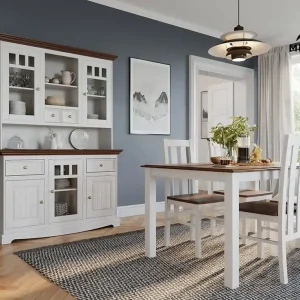 Promocja Krzesło Belluno Elegante 10 z siedziskiem w kolorze orzecha