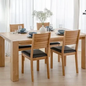 Oferta czasowa Krzesło dębowe z czarnym siedziskiem Prato