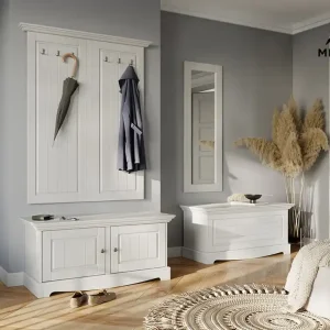 Lustro Belluno Elegante białe 130x47cm Ograniczona ilość