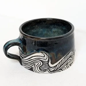 Kubek ceramiczny "Fale" Do wyczerpania zapasów