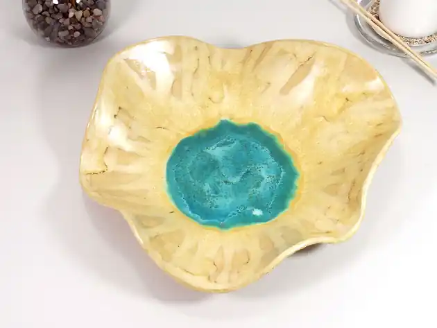 Bestseller Duża misa ceramiczna laguna. Do serwowania