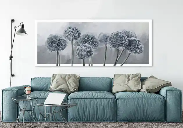 Bezpieczne zakupy Obraz na płótnie- KWIATY CZOSNKU 150x60cm