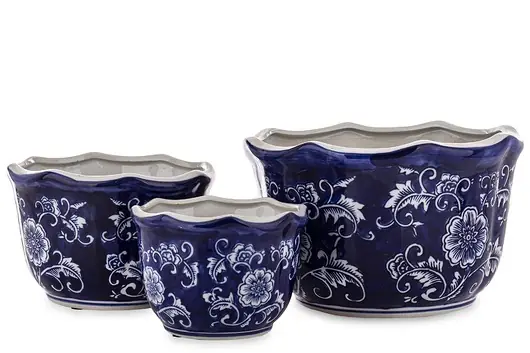 Zamów dziś Osłonka 3 szt. ceramiczna 16x26x26 i 13x19x19 i 11x15x15 cm GHARA-IV