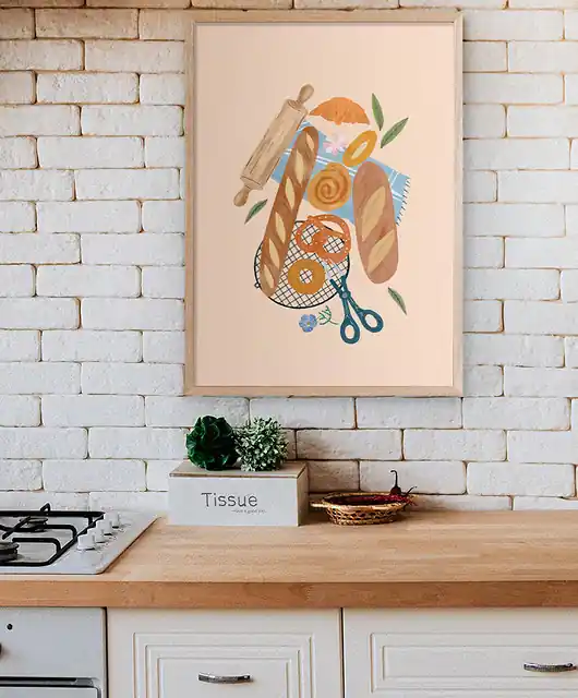 Taniej Chrupiące bagietki - plakat 50x70 cm