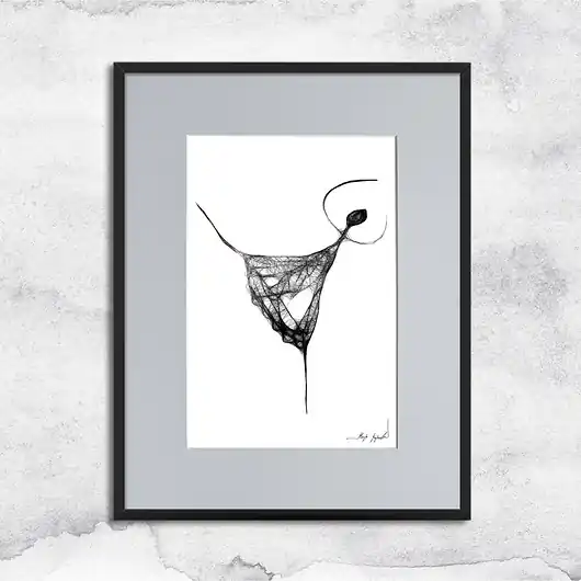 Oprawiona grafika - Tancerka (nr 62) Zniżka
