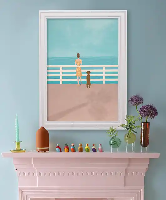 Morska promenada - plakat 50x70 cm Hit sprzedaży