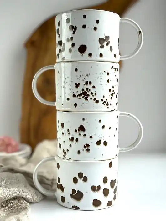 Zamów dziś Kubek Prosta filiżanka ceramiczna ok. 250 ml - KROPKi Dalmatyńczyk