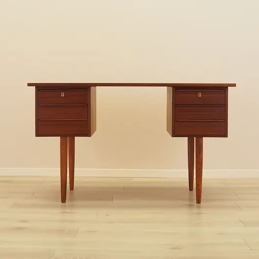Rabat Biurko tekowe, duński design, lata 70, produkcja Dania