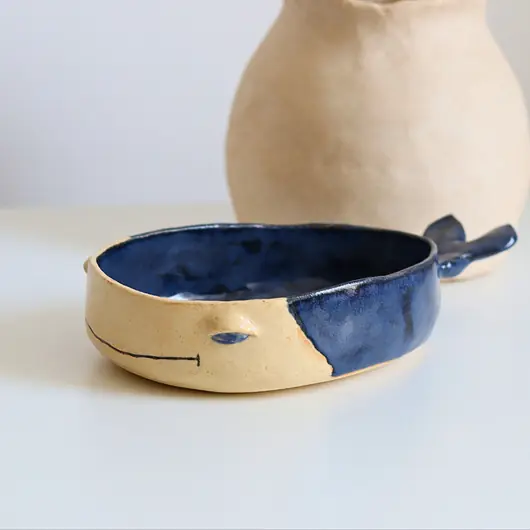 Ceramiczna miska patera wieloryb Cena promocyjna