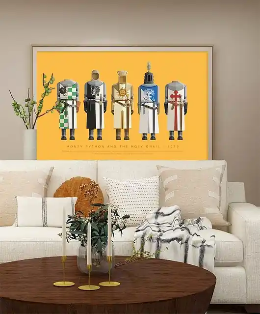 Kup teraz Monty Python i Święty Graal - plakat fine art