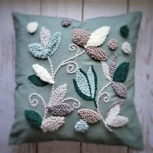 Poduszka summer green 4 bawełna kwiaty liście japani Boho Kup online