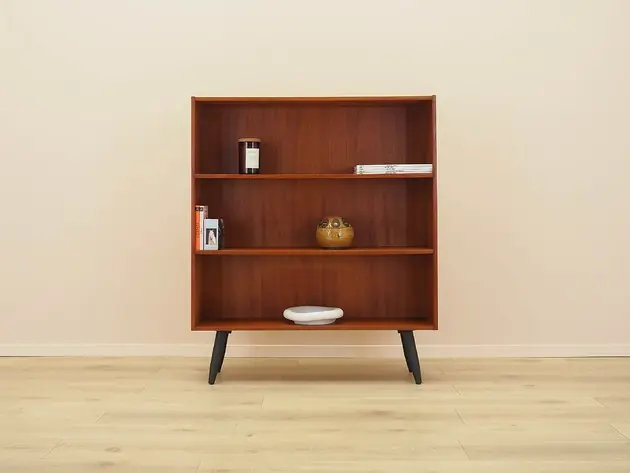 Regał tekowy, duński design, lata 70, produkcja Clausen & S Zniżka