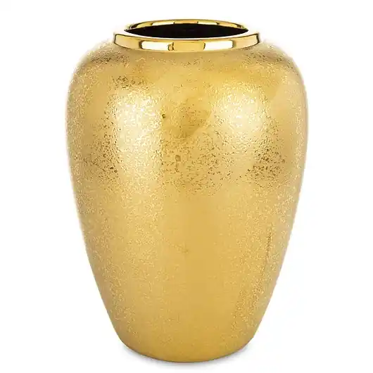 Promocja Wazon ceramiczny 28x18x18 cm MEEKE złoty