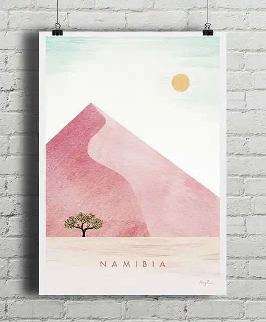 Plakat Czerwone wydmy - pustynia Namibia Okazja