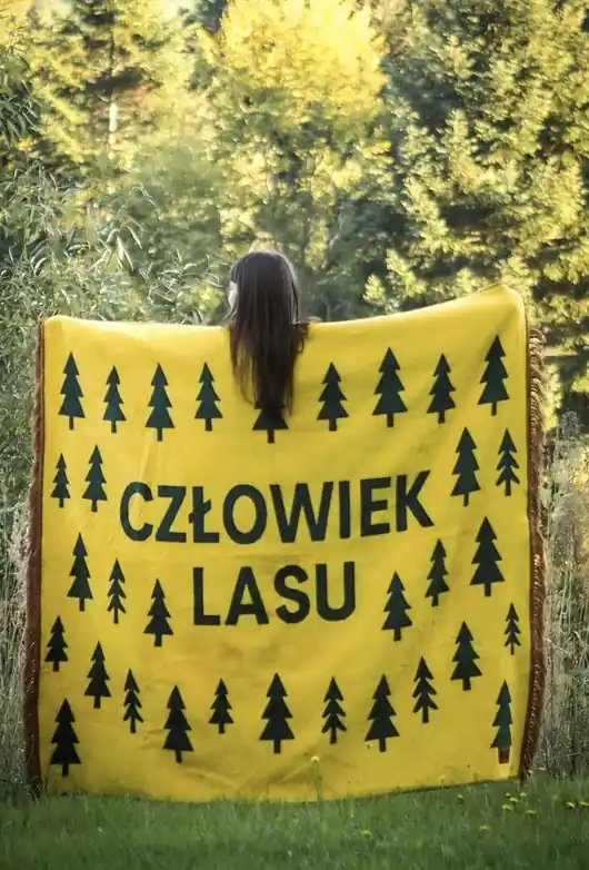 Hit cenowy Koc L człowiek lasu żółto-zielony