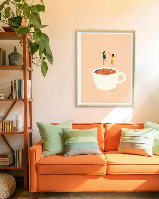 Oferta czasowa Plakat Kawa z przyjaciółką