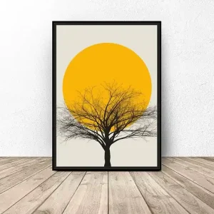 Kolorowy plakat "Sunset tree" Ekspresowa dostawa