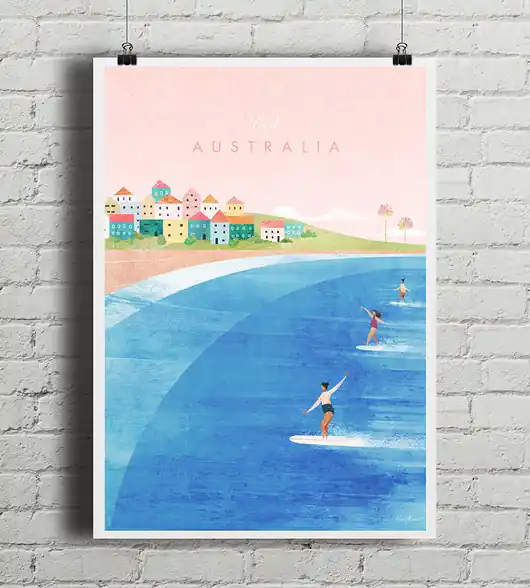 Okazja Australia - vintage plakat art giclee