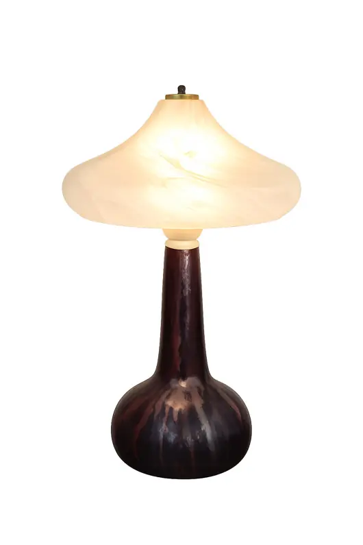 Darmowy zwrot Ceramiczna lampa Lawa Vintage z lat 70