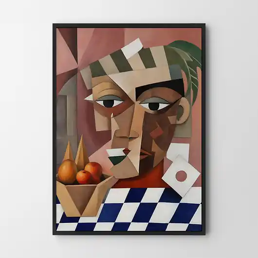 Dostępne od ręki Plakat Portret mężczyzny kubizm impresjonizm a la Picasso