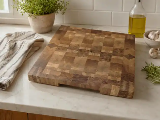 Dębowa deska do krojenia w stylu End Grain. Sztorcowy blok do krojenia. Wyjątkowa oferta