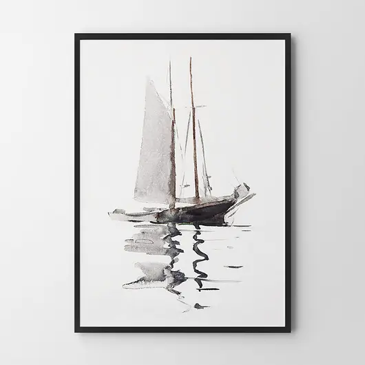 Plakat Samotny rejs - żaglówka Dodaj do koszyka