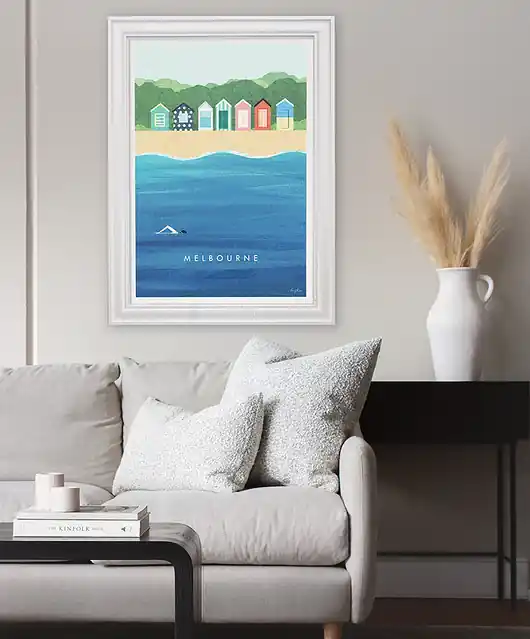 Zamów teraz Plaża w Melbourne - plakat fine art