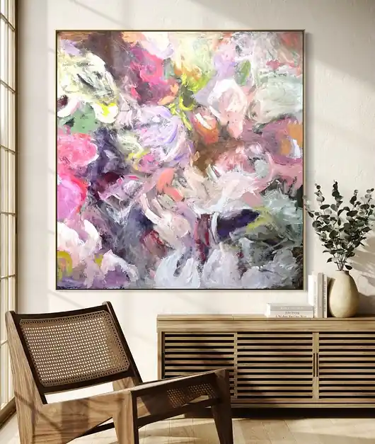 Darmowy zwrot Obraz abstrakcyjny 90x90