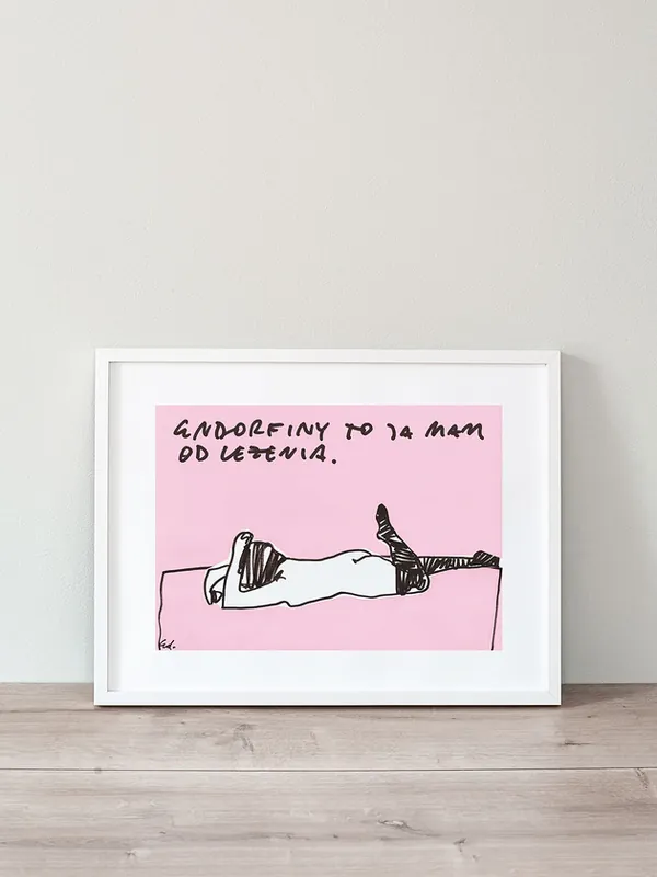 Plakat Endorfiny to ja mam od leżenia Wybór klientów