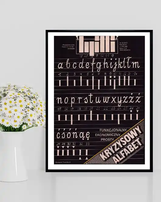 Plakat Kryzysowy Alfabet, aut. R. Twardoch - Okładka Szpilki z 1983 Ostatnie sztuki