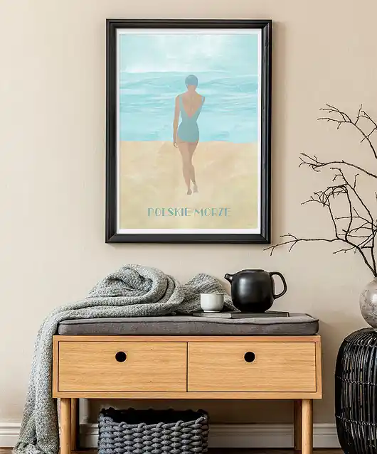 Polskie morze Bałtyk - plakat 50x70 cm Tani