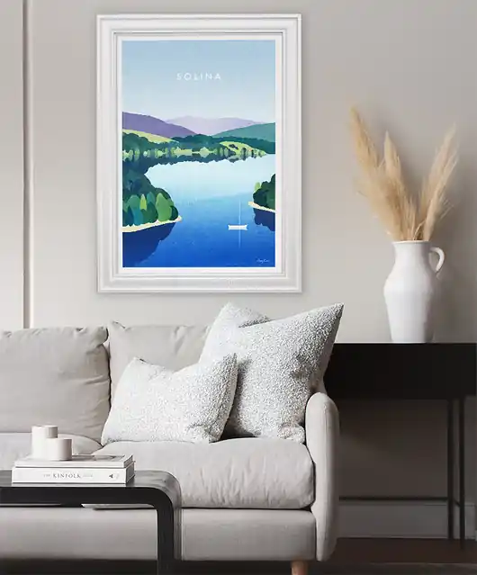 Plakat Jezioro Solińskie Bezpieczna płatność