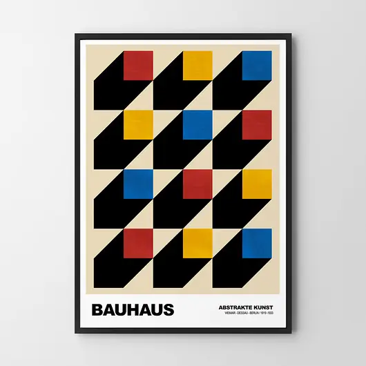 Niska cena Plakat Nowoczesne geometrie Bauhaus