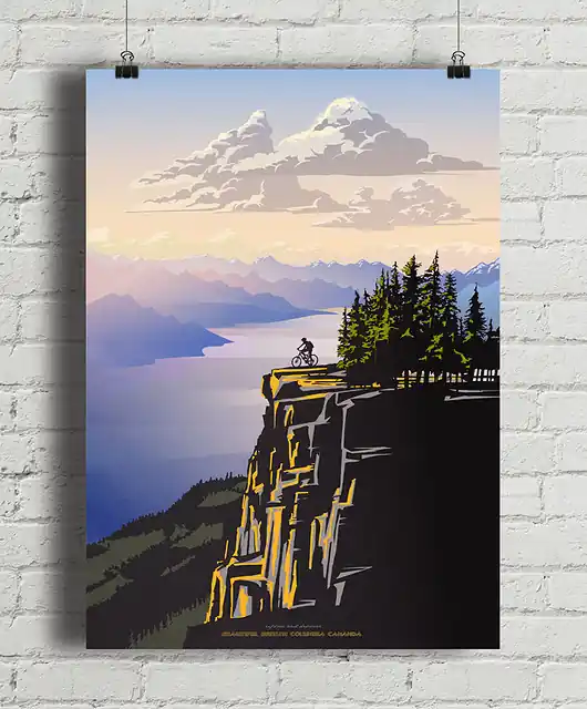 Cena promocyjna Plakat Rowerem w góry - Arrow Lake