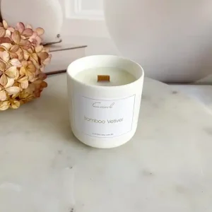 Cena promocyjna Bamboo Vetiver- 135 gram świeca sojowa naturalna (dostępne inne zapachy)