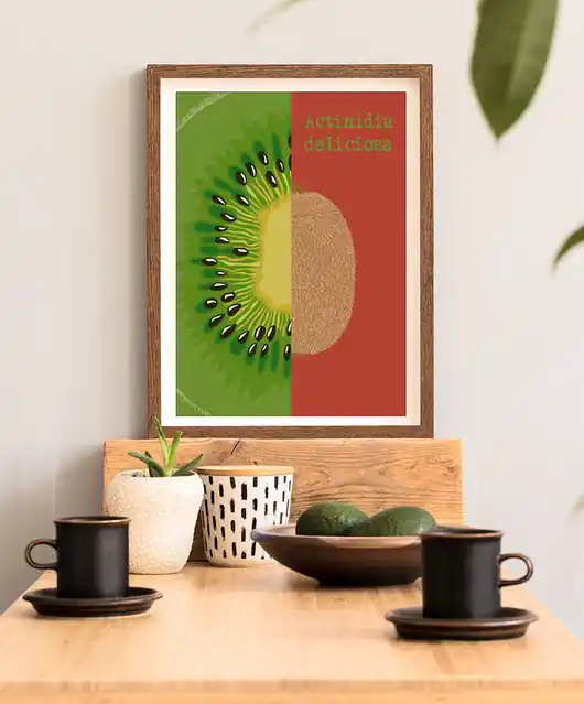 Kiwi - plakat fine art, giclee Wysoka jakość