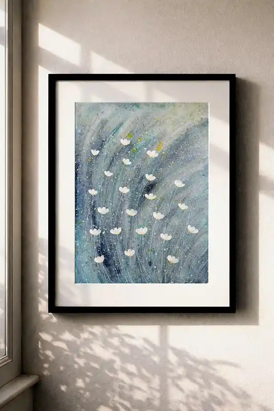 Popularny Oryginalna akwarela. Łąka 30x40cm