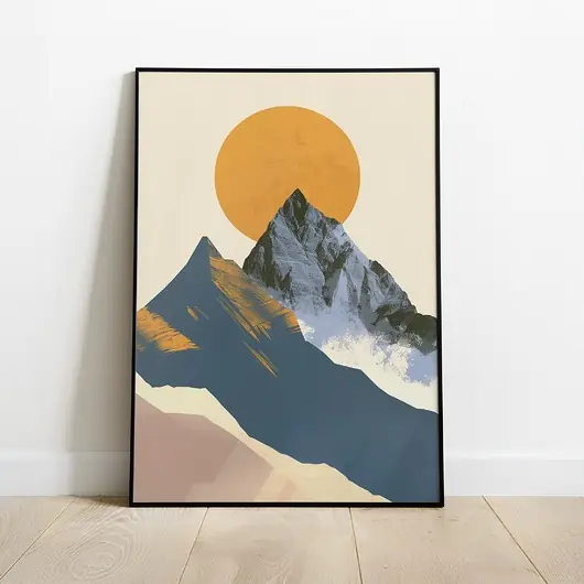 Abstrakcyjny plakat/grafika na ścianę, góry, Tatry, do salonu, na korytarz. Nowość