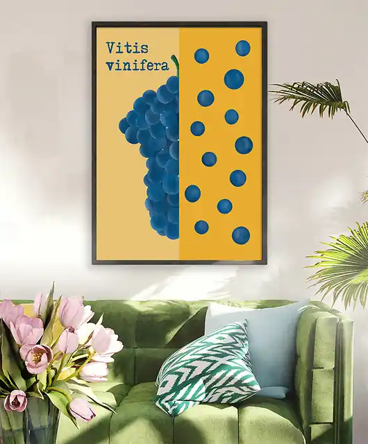 Ograniczona ilość Plakat Winogrona - 50x70 cm fine art giclee