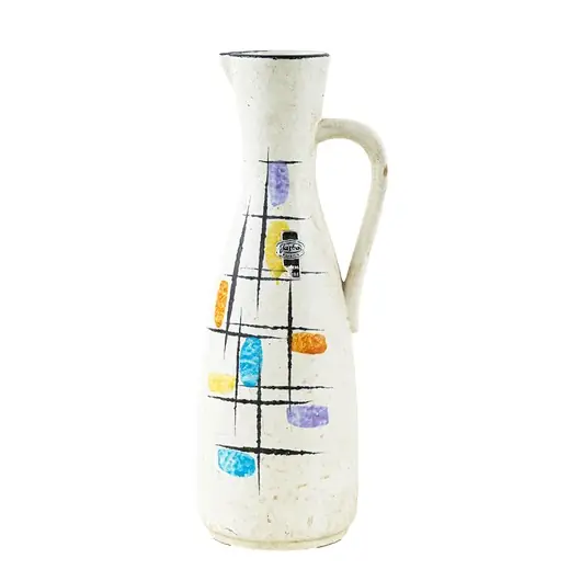 Dzbanek ceramiczny, niemiecki design, lata 60, produkcja Jasba Oferta limitowana