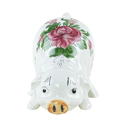 Kup online Ceramiczna świnka skarbonka, portugalski design, lata 70, produkcja Portugalia