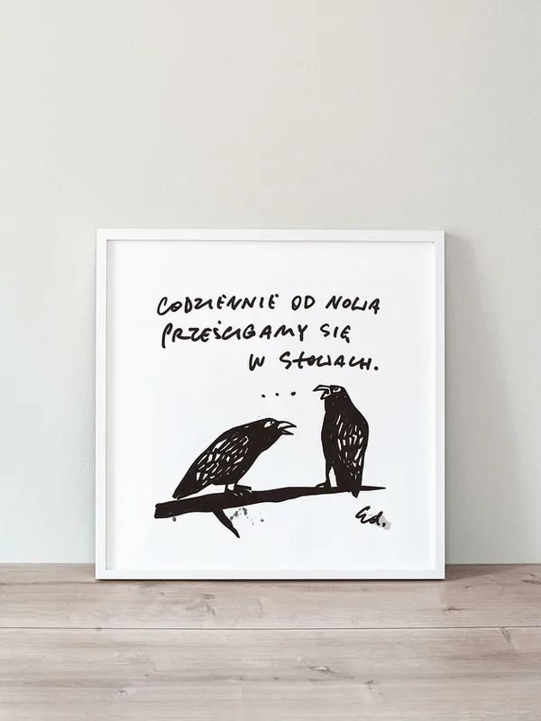 Plakat Codziennie od nowa prześcigamy się w słowach Oferta