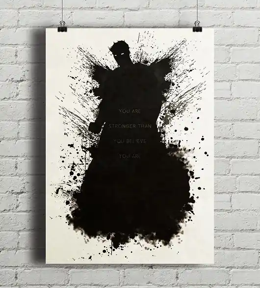 Superman - plakat z cytatem Premium