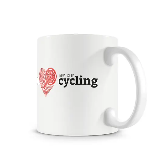 Wybór klientów Kubek. I love cycling