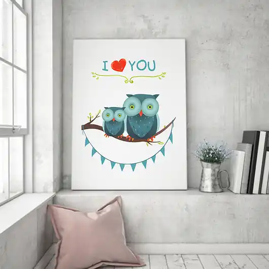 Tylko dziś Plakat. Relacje - i love you, sowy