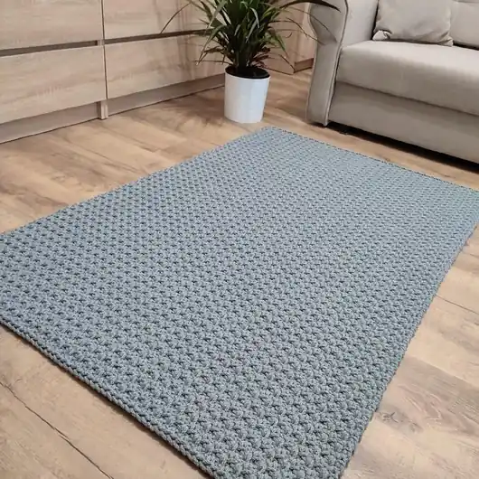 Dywan prostokątny szydełkowy ze sznurka 90cmx150cm Wyprzedaż