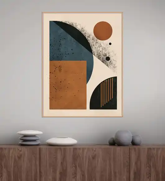 Geometria natury - Plakat, druk - Minimalizm, Boho, Loft GN68 Hit cenowy