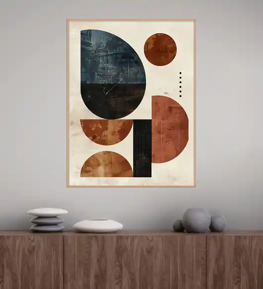 Geometria natury - Plakat, druk - Minimalizm, Boho, Loft GN66 Hit cenowy